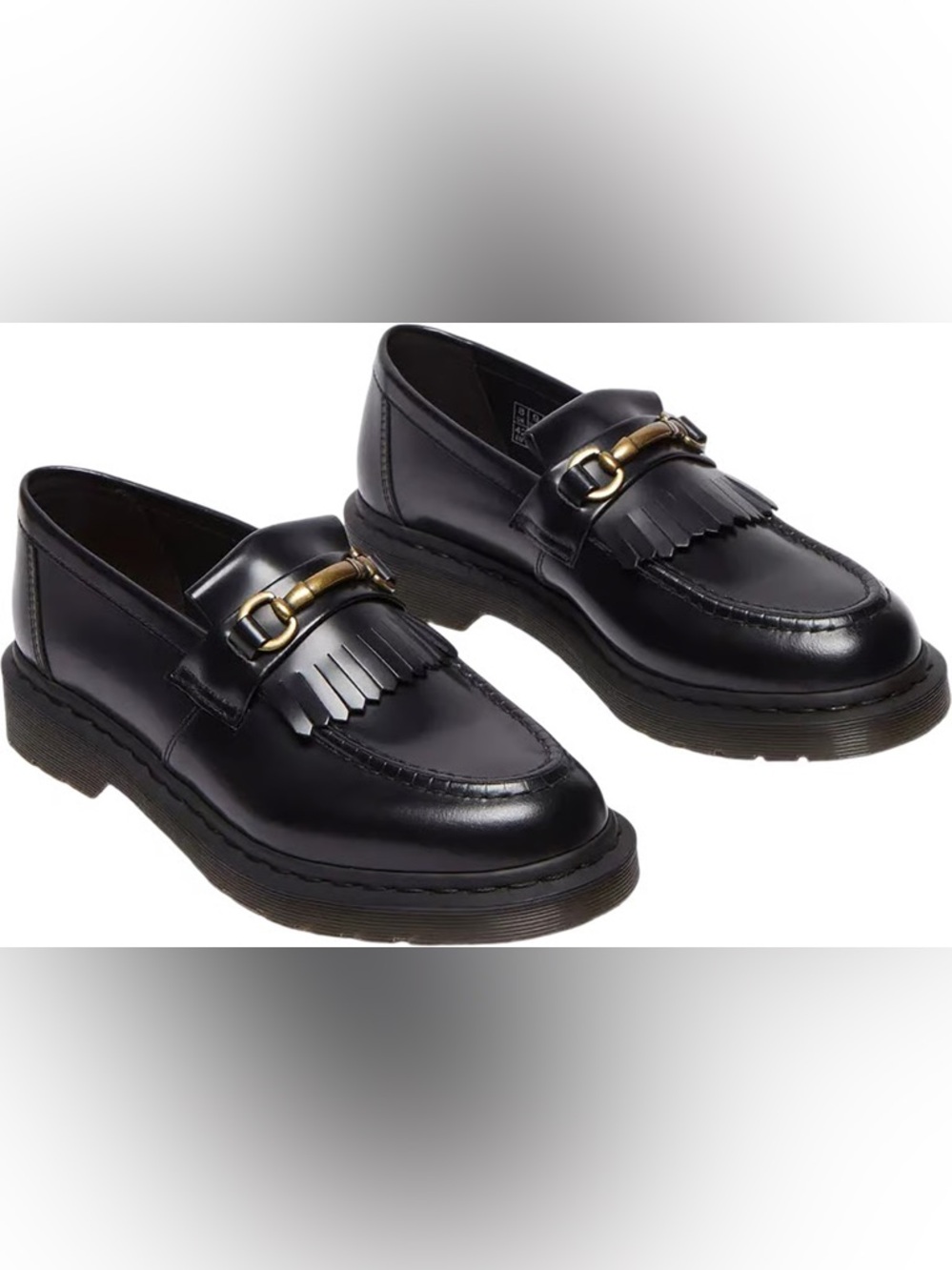 Dr. Martens Black Adrian Snaffle Loafers (unisex) size 42 or women’s 10